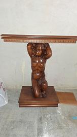 Tavolo scultura con piano girevole