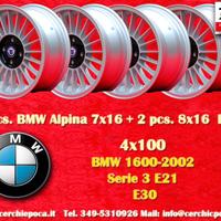 4 cerchi BMW Alpina 7x16 8x16 3 serie E21 E30
