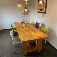 Tavolo artigianale in legno + sedie Tonin casa