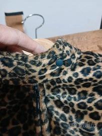 Bomber  in eco pelliccia leopardato taglia 42