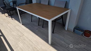 tavolo in alluminio 160 x 90 fisso