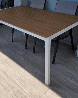 tavolo in alluminio 160 x 90 fisso