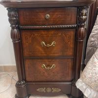 Testata letto , 2 comodini, specchio e como’