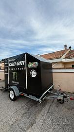 Rimorchio Cresci 750 kg chiuso – Pedana assistita