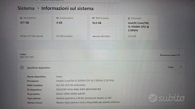 MSI GF63 Thin 10SC hd500gb/ram16gb