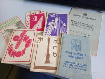 lotto tessere del ventennio 