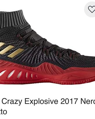 Scarpe ginniche ADIDAS  Crazy Exsplosive Nero Scar