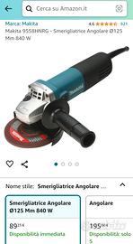 smerigliatrice Makita 9558HNRG 125mm NUOVA