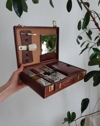 Valigetta trousse da bagno vintage