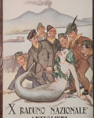 Cartolina X° raduno nazionale artiglieri 1958