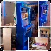 Cabinato Arcade pandora box in legno artigianale