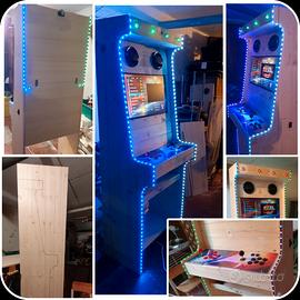 Cabinato Arcade pandora box in legno artigianale