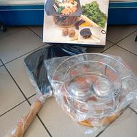 Padella in ghisa con bruciatore