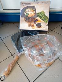 Padella in ghisa con bruciatore