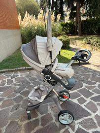 Set Stokke beige melange + winter kit + PramPack