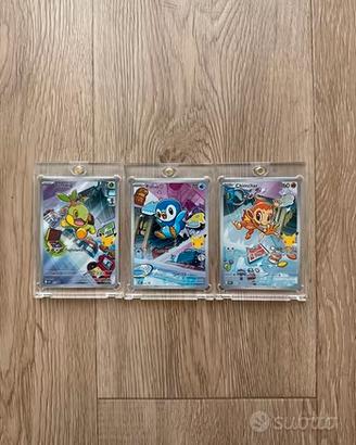 Pokemon Turtwig Chimchar Piplup Promo Set Completo