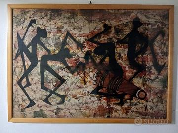 BATIK _ QUADRO CON VETRO E CORNICE