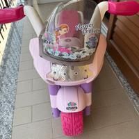 Moto elettrica peg perego rosa bambina batt 6v