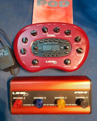 Line 6 POD xt con Pedaliera