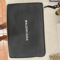 Pochette balenciaga in pelle