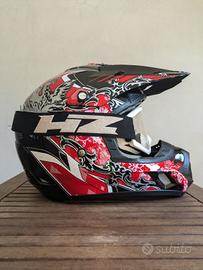 Casco da moto + occhiali integrati 