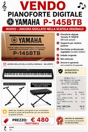 pianoforte digitale  yamaha  P-145BTB