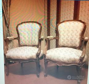 Coppia di Poltrone Luigi XVI