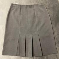 Gonna media al ginocchio grigia - taglia forte