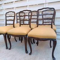 sedie in stile set di 6 sedie = euro 60