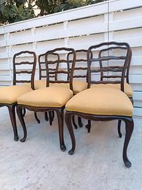 sedie in stile set di 6 sedie = euro 60