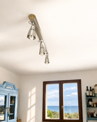 Lampadario Plafoniera 2 faretti orientabili