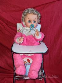 vintage giocattoli - seggiolone, girello, sedia 