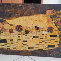 Bacio di Klimt stampa su tela 120 X 80