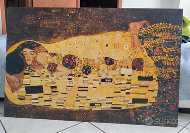Bacio di Klimt stampa su tela 120 X 80