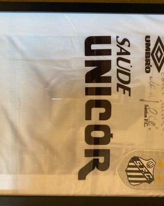 Autografo PELE con dedica maglietta UNICOR SANTOS