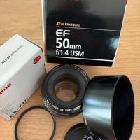 Canon ottica EF 50mm 1.4 USM + ES-71 II
