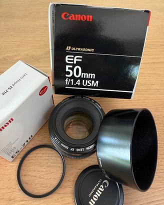 Canon ottica EF 50mm 1.4 USM + ES-71 II