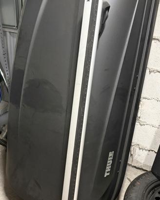 Box tetto auto thule con barre. Jeep renegade