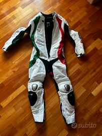 Tuta moto integrale in pelle biesse
