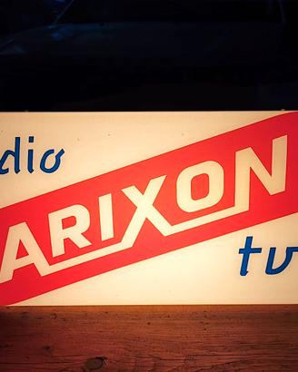 Insegna targa tabella luminosa 1950 RADIO TVARIXON