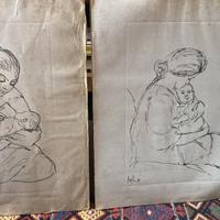 Due litografie Corrado Cagli