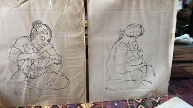 Due litografie Corrado Cagli