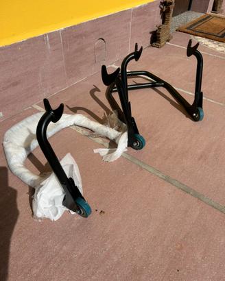 Coppia cavalletti pista per pit bike