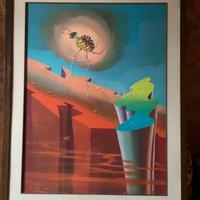 Quadro a tempera contemporaneo RICCARDO RESTA