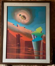 Quadro a tempera contemporaneo RICCARDO RESTA