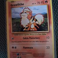 growlithe e sandshrew  carte  pokemon