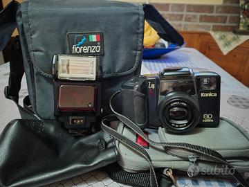 konica + flash professionale 