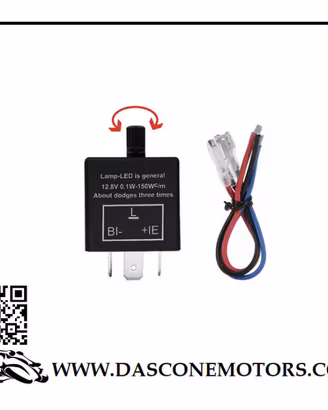 Relè per frecce a led REGOLABILI 12v 24 3 poli