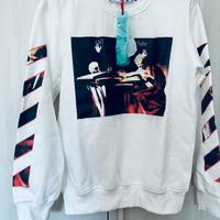 Felpa Maglione Off-White Caravaggio Bianco