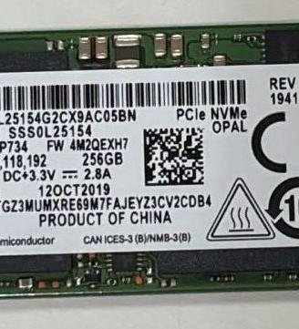 SSD 256gb Samsung PM891a nvme 2280